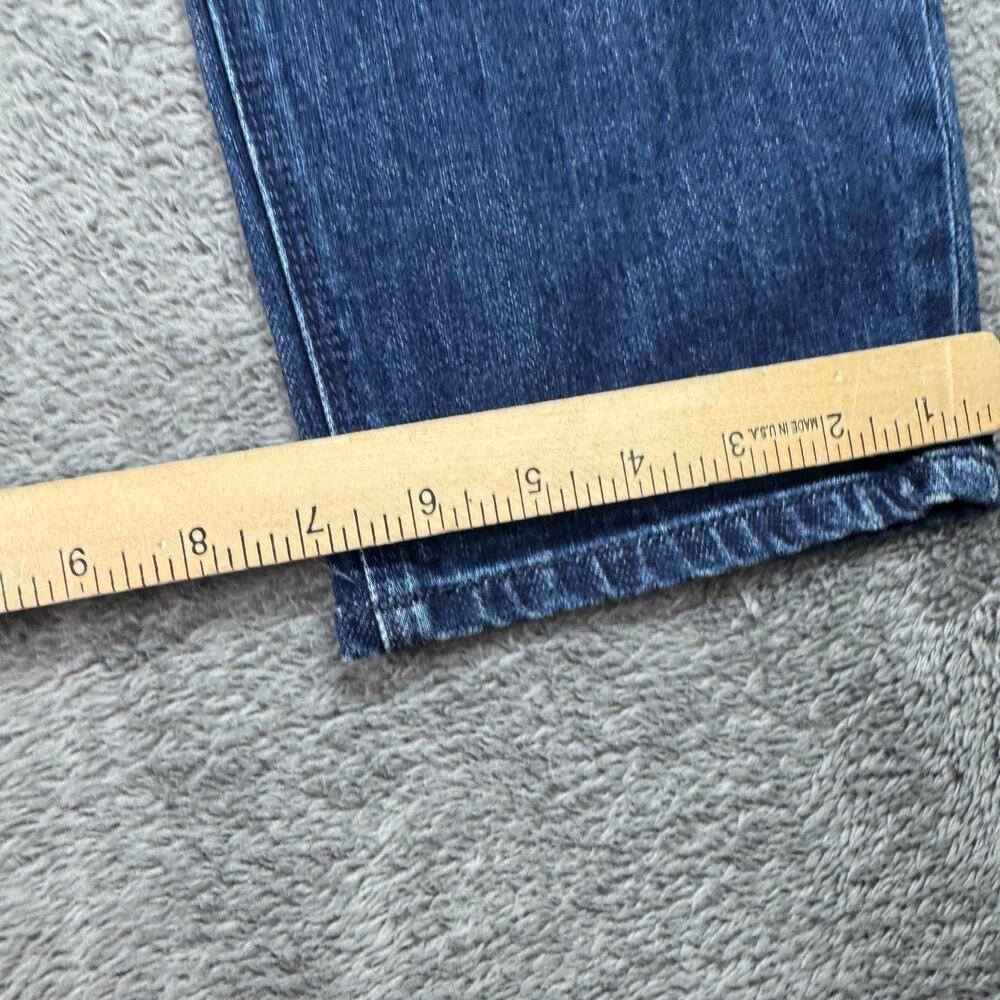 Old Navy Power Slim Straight Jeans NEW Womens 12 Distressed Blue Denim Secret - Picture 6 of 10